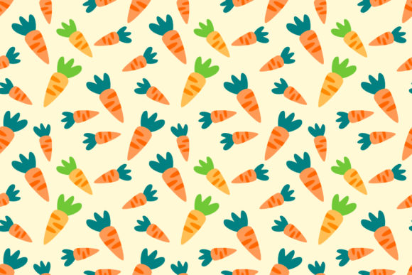 Carrot Seamless Pattern Vector for Creative Projects