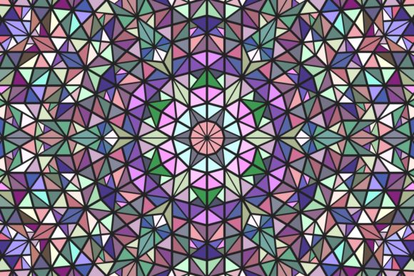 Colorful Triangle Mosaic Pattern Design: A Dynamic Visual Language for Modern Creativity
