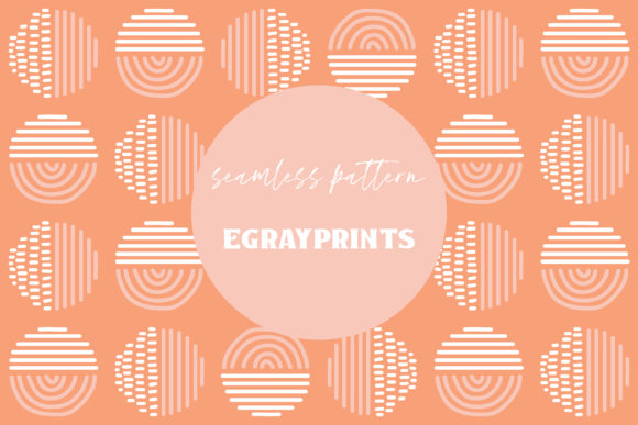 Coral Pink Retro Doodle Shapes Pattern: A Versatile Design Resource for Digital and Print Projects