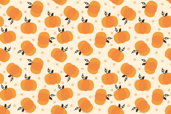 Cute Pumpkin Seamless Pattern