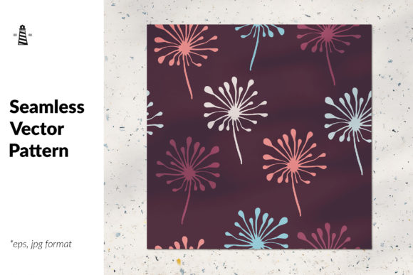 Dandelion Seamless Pattern: A Versatile Botanical Vector Asset for Creative Projects