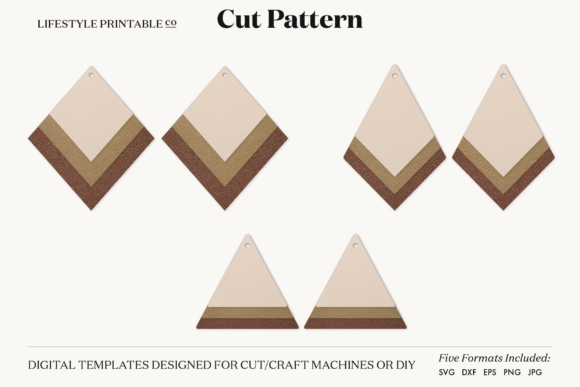 Earrings Template Cut File: DIY Crafting Made Simple