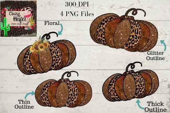 Rustic Patchwork Glitter Pumpkin PNG Dye for Creative Projects