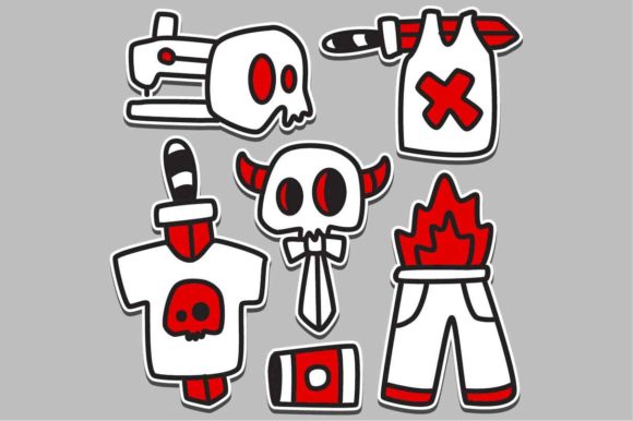 The Art of Cartoon Doodle Tattoo Sticker Design: From Kawaii Illustrations to Multi-Product Applications