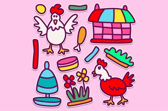The Charm and Versatility of Cartoon Animal Doodle Sticker Design in Modern Creative Projects