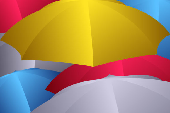 Umbrella Pattern Background Colorful for Modern Design