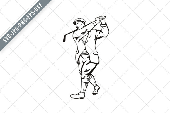 Vintage Golfer with Golf Club: A Strategic Asset for Creative Projects and Brand Positioning