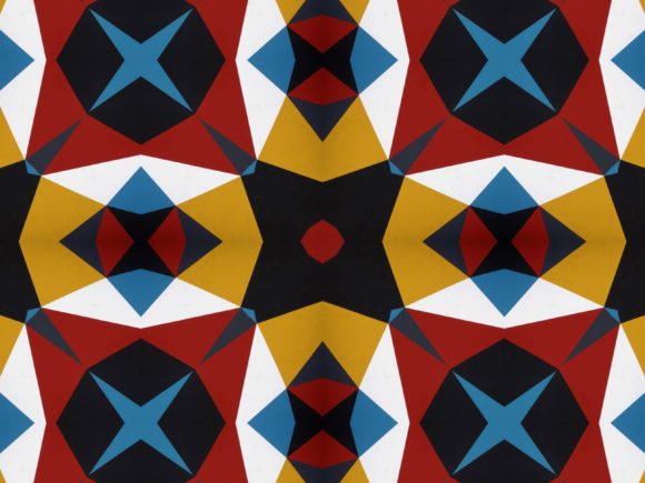Yellow Red Ornament Pattern for Designers